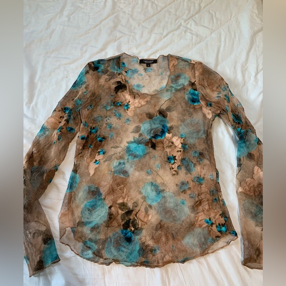 Karen Kane Tops - Karen Kane Lifestyle Top see through net Sz Small EUC